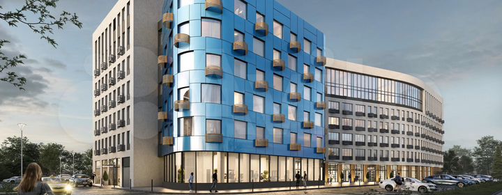 1-к. апартаменты, 27,1 м², 4/6 эт.