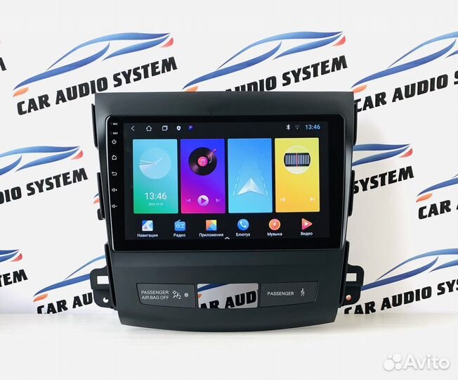 Магнитола андроид Mitsubishi Outlander 2006-2012