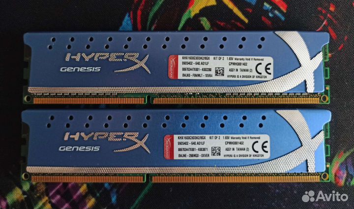 Опер. Пам. DDR3 Kingston Hyper X Genesis 8Gb XMP
