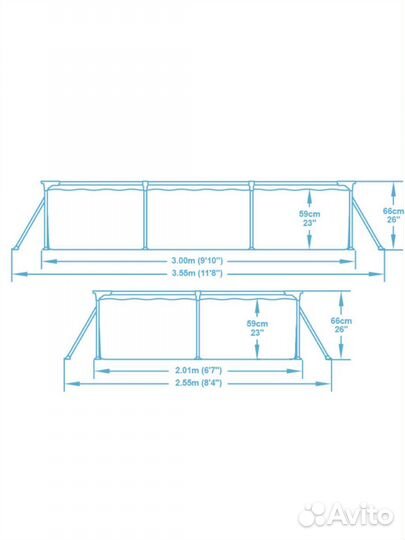 Каркасный бассейн. Бассейн. Уличный бассейн
