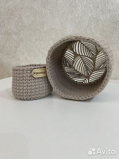 Плетеные корзинки для хранения