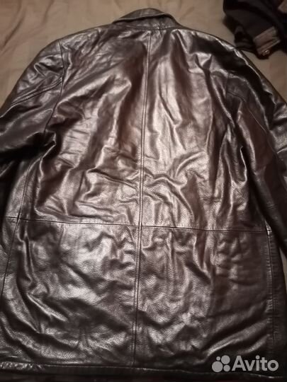 Мужской кожаный френч