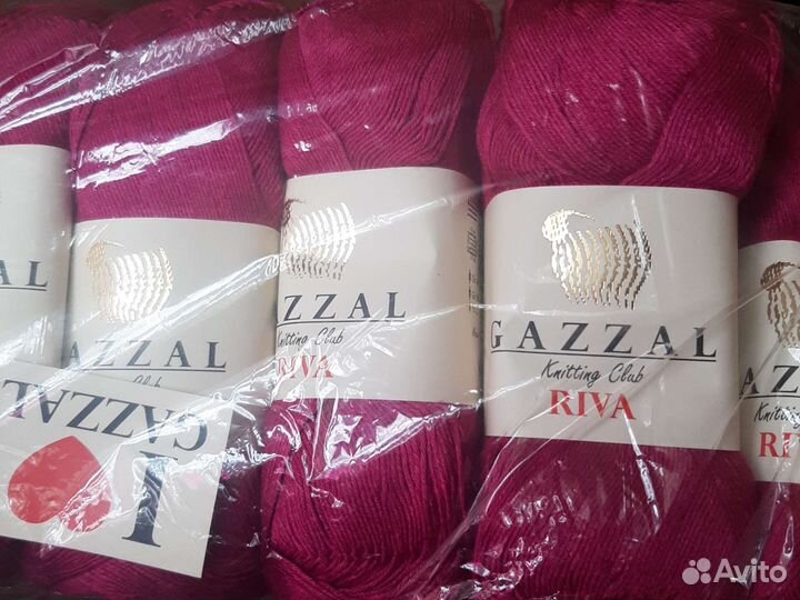 Пряжа Gazzal riva 100вискоза
