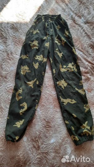 Штаны и футболка камуфляж берёзка рост 146