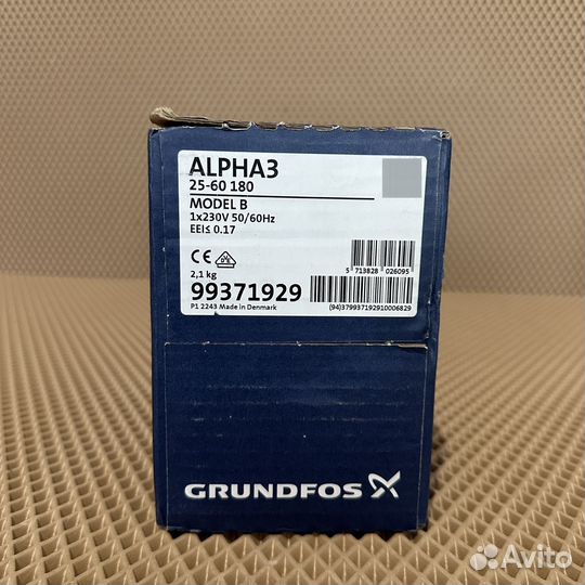 Насос циркуляционный Grundfos Alpha 3 25-60