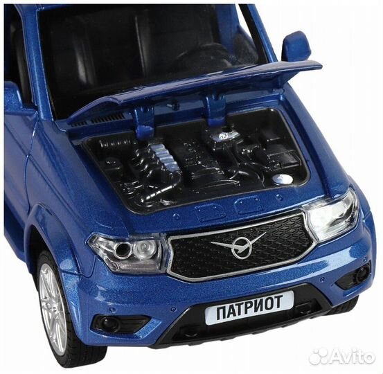 Модель УАЗ Патриот синий Автопанорама 1416