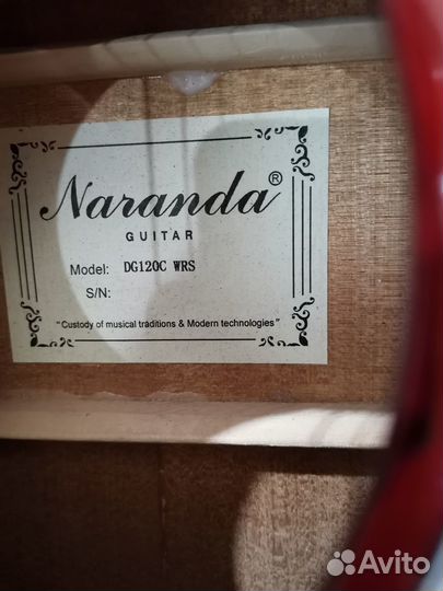 Акустическая гитара Naranda DG 120 C WRS