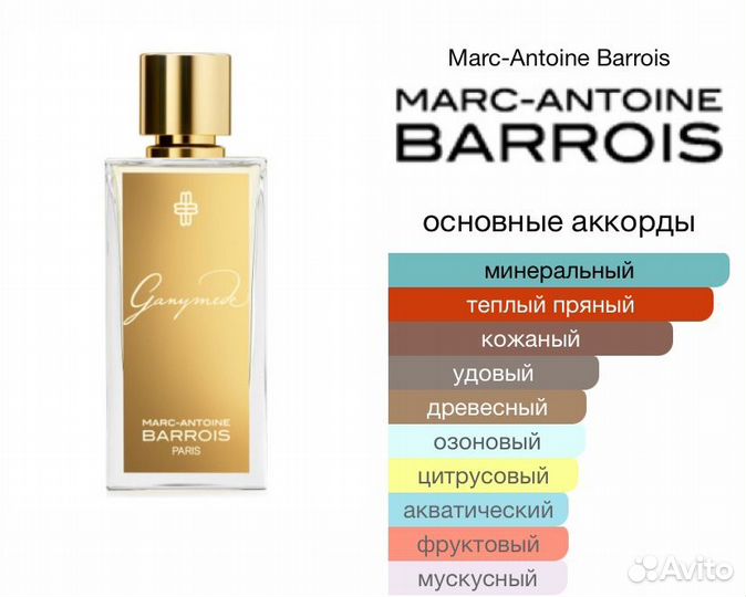 Marc Antoine Barrois Ganymede оригинал парфюм духи