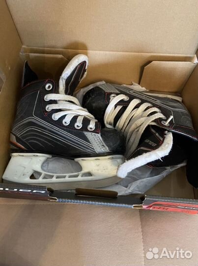 Хоккейные коньки bauer 30 и хоккейная защита