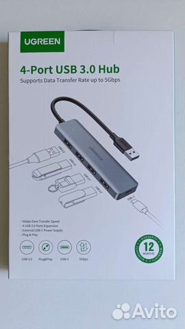 USB-разветвитель (хаб, концентратор) Ugreen CM219