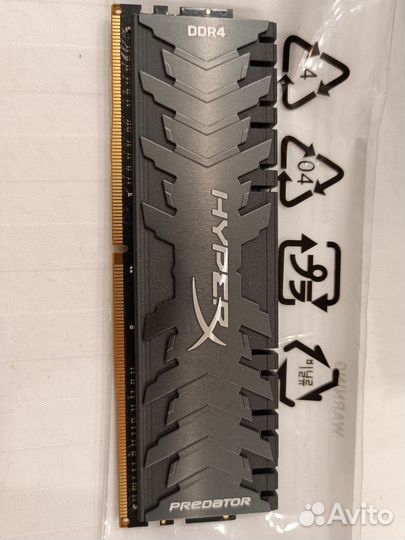 Озу DDR4 hyperx predator hx430c15pb3/16