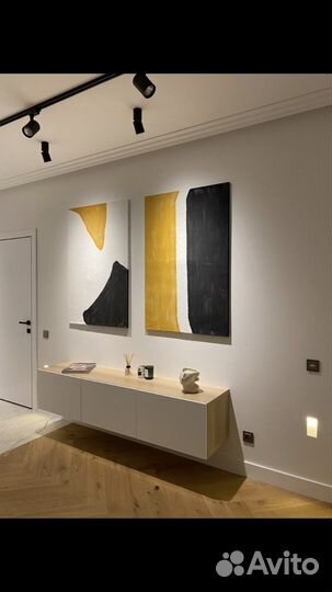 Картина абстрактная «Берега»