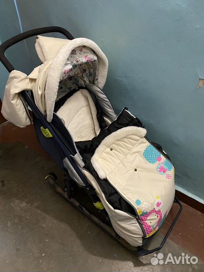 Санки-коляска с конвертом