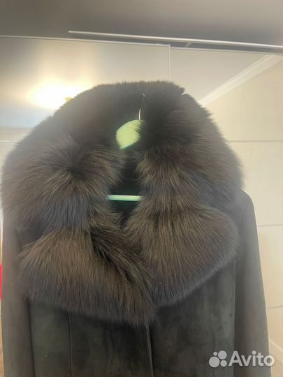 Нарутальная дубленка женская