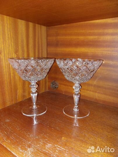 Хрустальная конфетница, салатник СССР