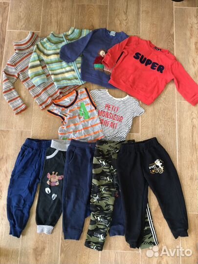 Вещи и обувь пакетом на мальчика 1-3 года