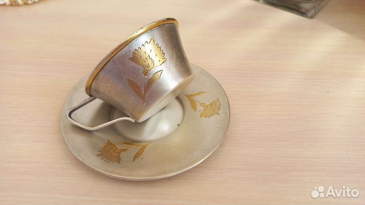 Кофейная пара серебро