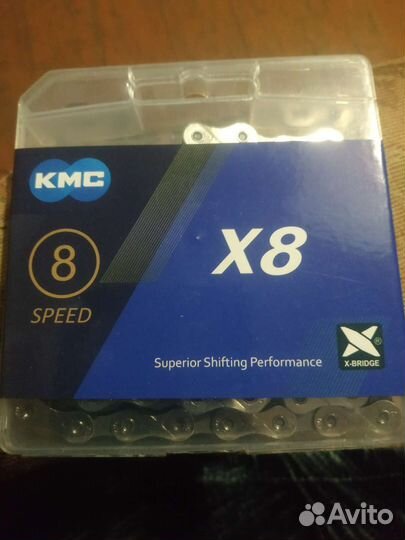 Цепь для велосипеда 8 скоростей ксм