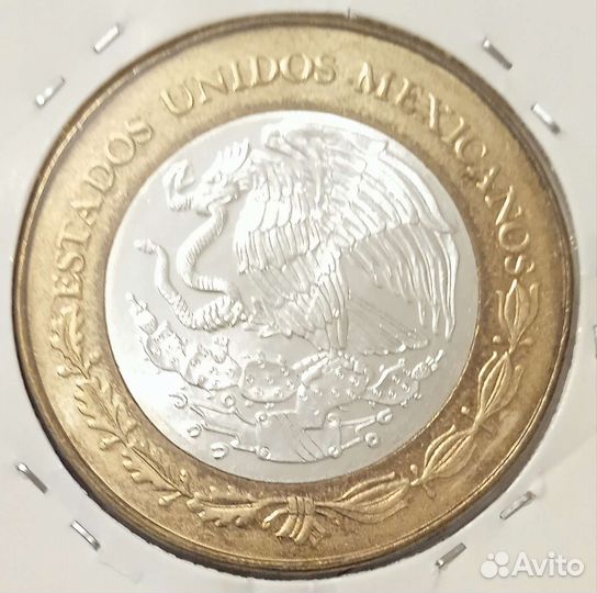 Серебряная монета Мексика 100 песо