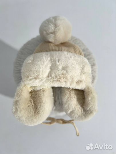 Шапка ушанка зимняя женская