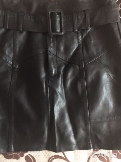 Кожаная юбка