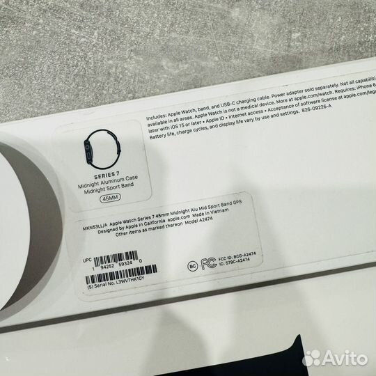 Apple watch 7 45mm Midnight (отличный)