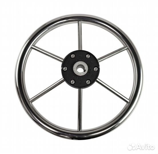 Рулевое колесо leader inox нержавеющий обод серебр