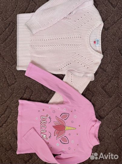Вещи пакетом на девочку 104 110