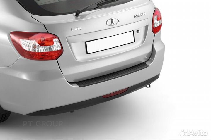 Накладка на задний бампер Лада Гранта (лифтбек)