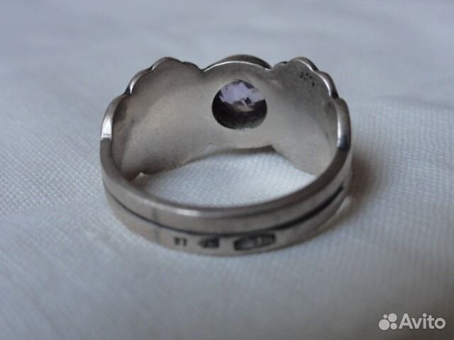 Коллекционное кольцо александрит в серебре 1959г