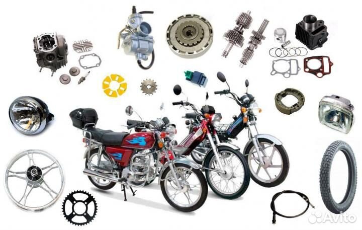 Запчасти мопед Альфа, Дельта, Шторм и подобные
