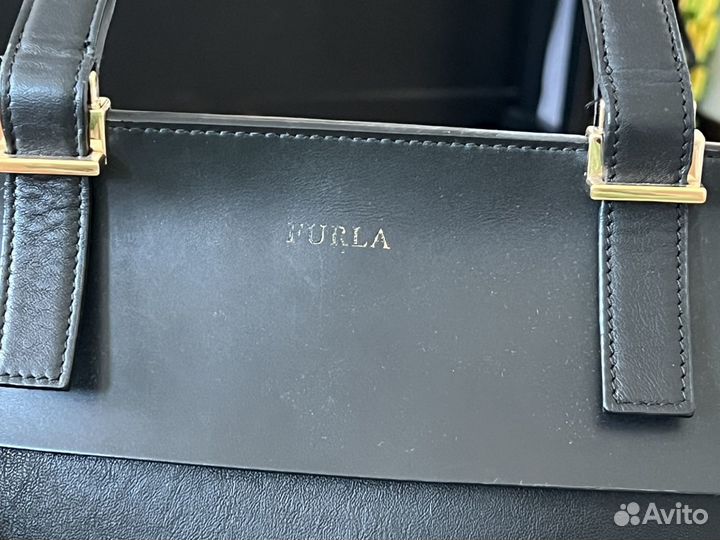 Сумка Furla натуральная кожа с замшей