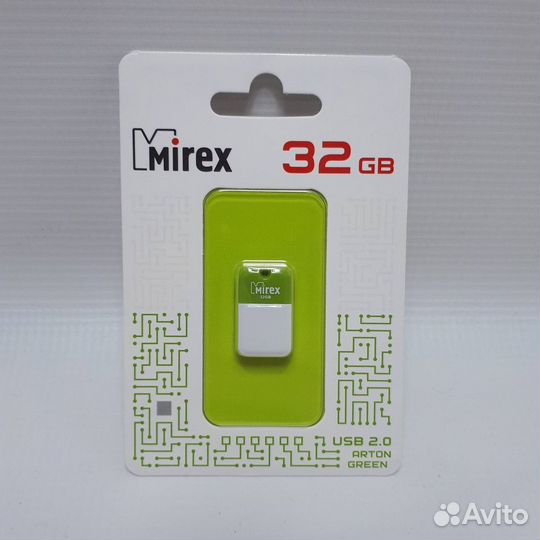USB флэш-накопитель 32GB Mirex arton green (арт: