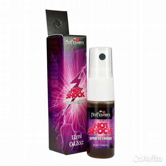 Стимулирующий спрей для клитора Hot Shock с разогревающе-покалывающим эффектом - 12 мл