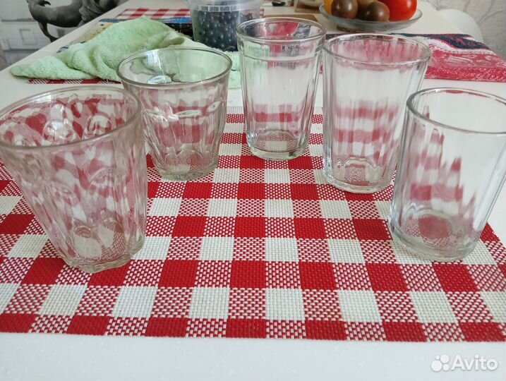 Стаканы граненые СССР 250 мл стекло