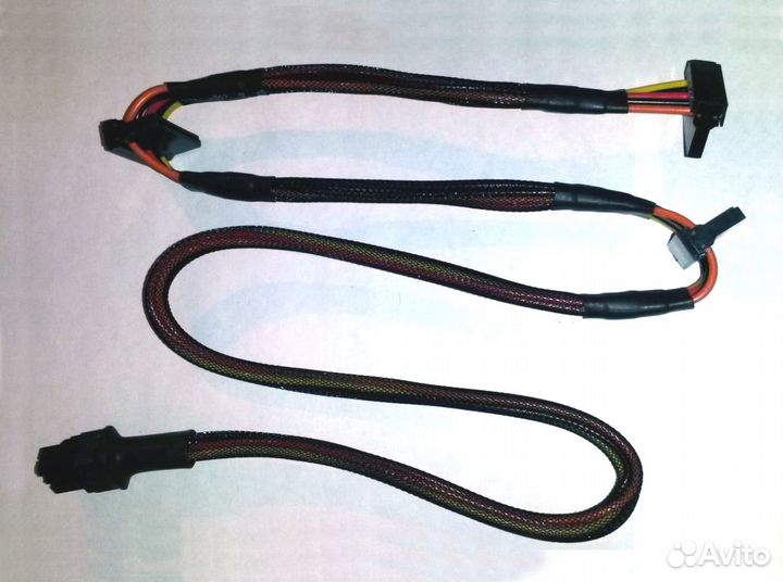 Кабель питания переходник 6pin (4pin) на sаtа