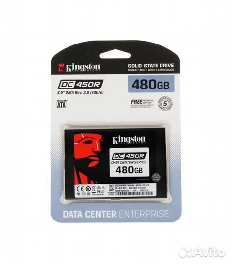 480 гб SSD накопитель Kingston DC450R (sedc450R/48