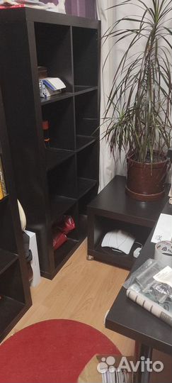 Стеллажи, стол и тумба IKEA expedit