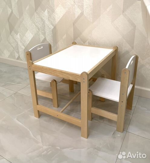 Детский стол и стулья от 1 до 6 лет Идеал