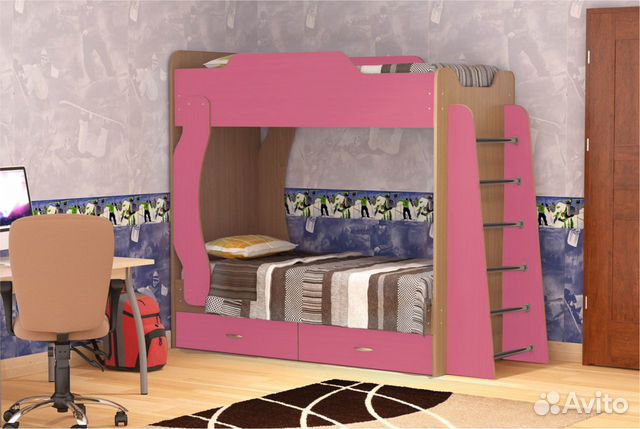 Детская двухъярусная кровать