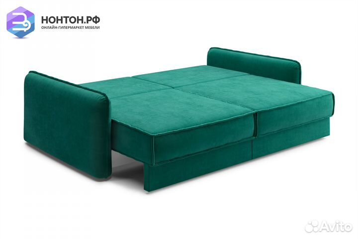 Диван тик-так Антей 3-х местный изумрудный