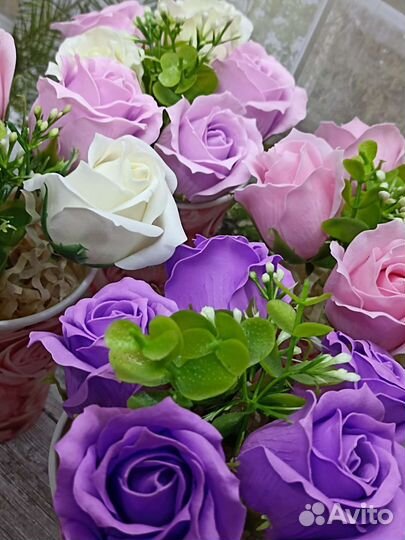 Розы из мыльной пены