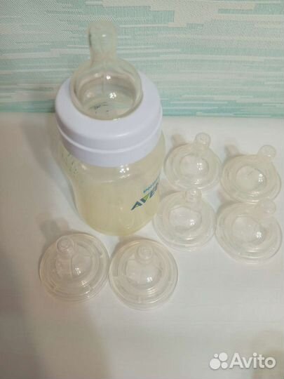 Бутылочка avent и 7 сосок avent