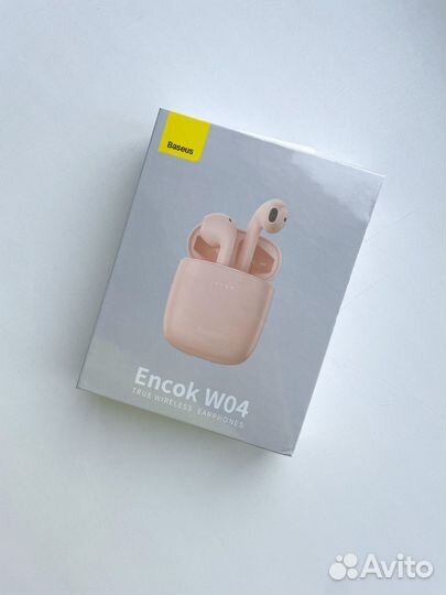 Беспроводные наушники baseus encok w04 новые