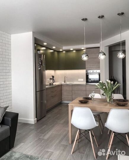 Кухня на заказ Островная в Рассрочку