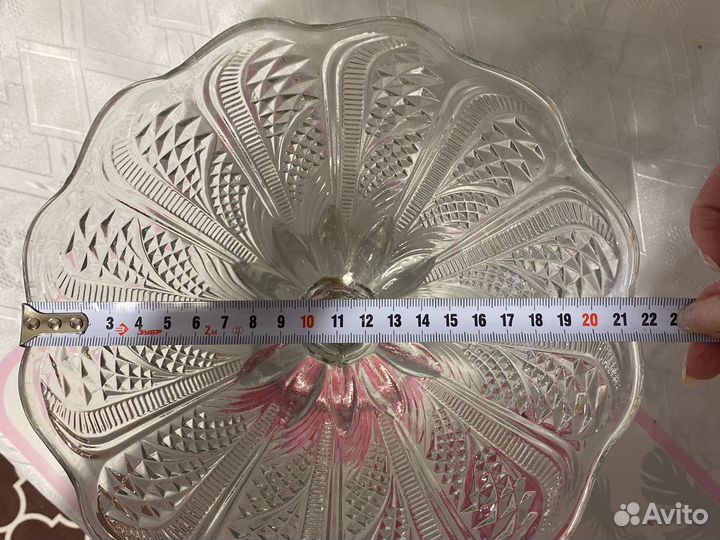 Ваза для фруктов на ножке СССР