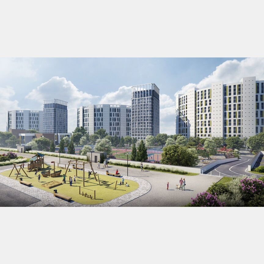 2-к. квартира, 64,1 м², 15/16 эт.