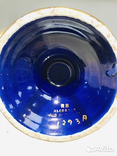 Керамическая ваза ручной работы, Португалия, 1960е