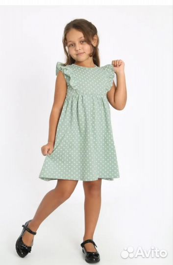 Платье сарафан для девочки (двойня, близнецы) 104