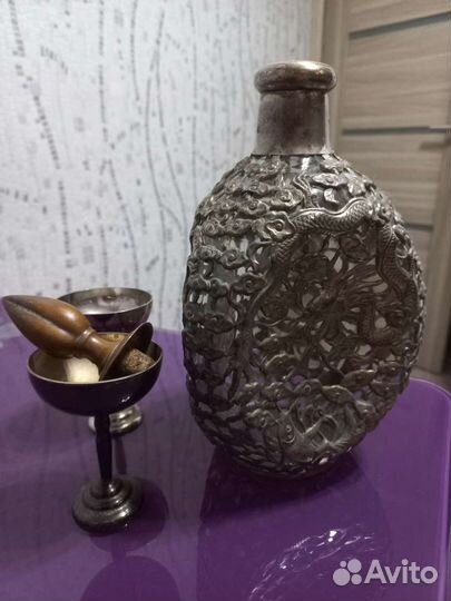 Графин ковка в стекле с рюмками